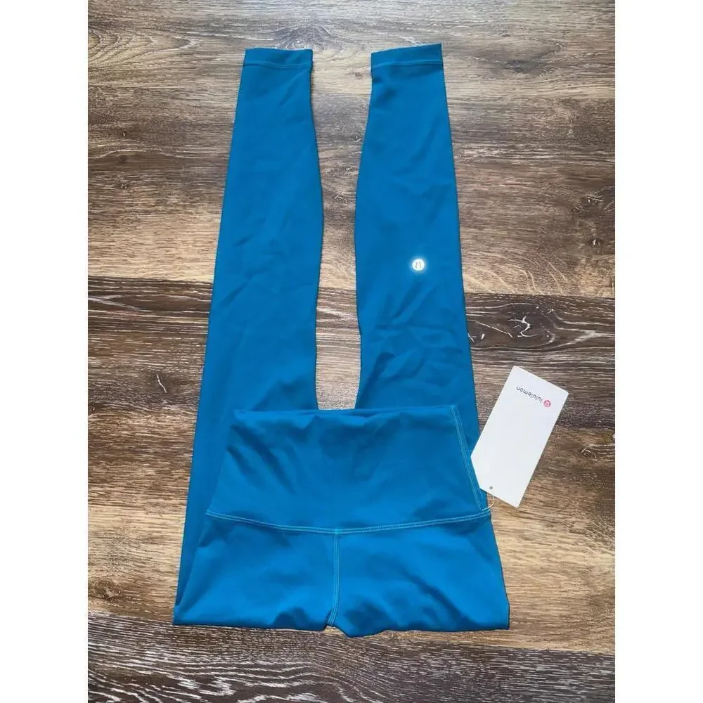 Lululemon Wunder Train High Rise 28” Hawaiian Blue Size 2 NWT